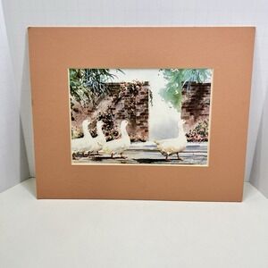 David Nichols "Steppin' Out" Signed Geese Watercolor Art Print 1990 Vintage